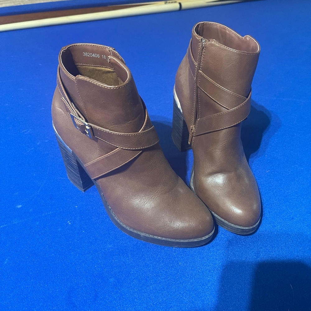Tan ankle boots